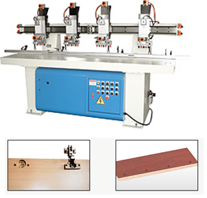 FOUR HEAD HINGE BORING MACHINE